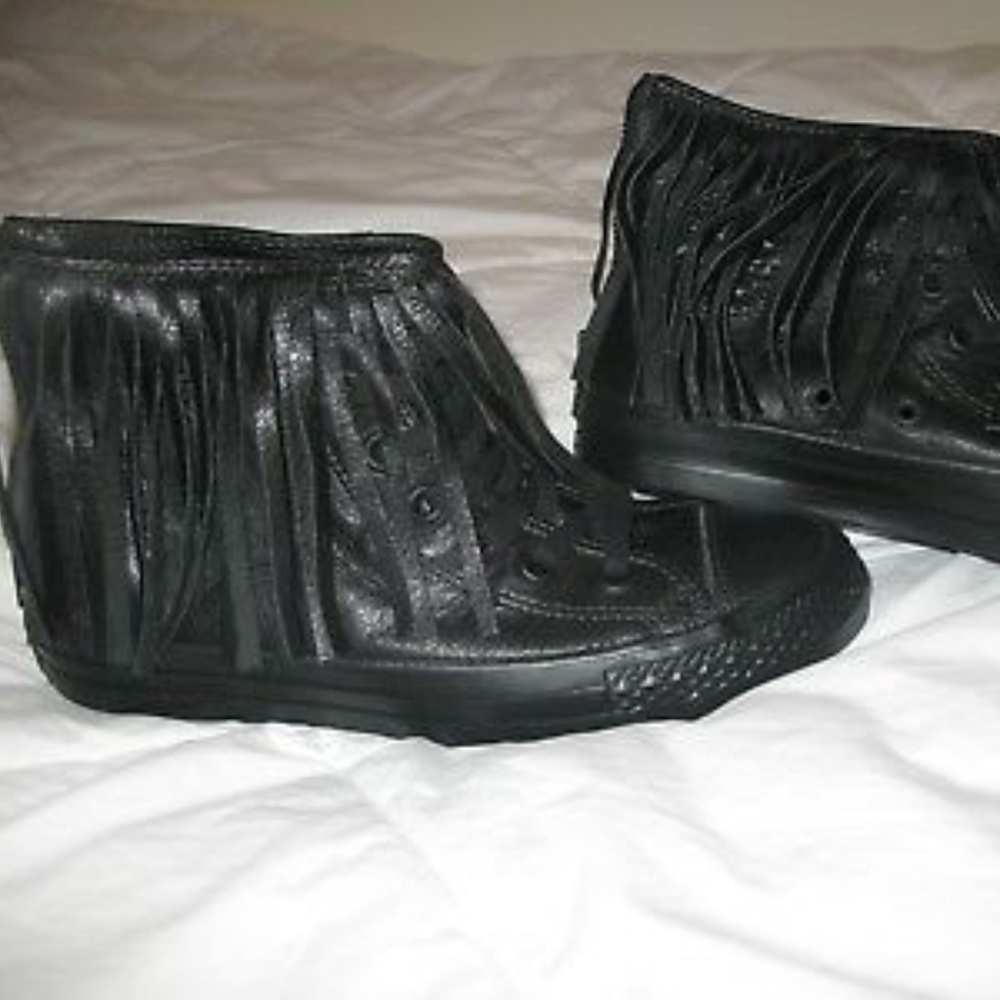 Converse woman's 7 leather fringe
